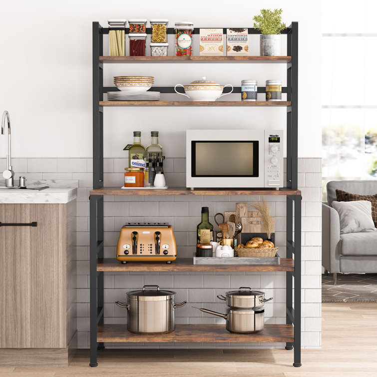 Latitude Run® 31.5'' Steel Standard Baker's Rack with Microwave